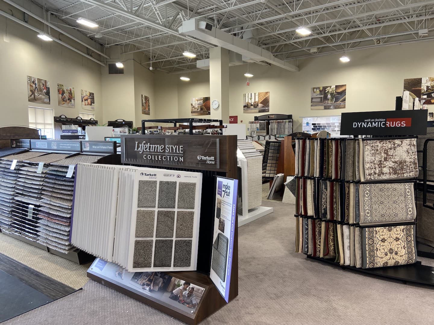 Carpet & area rug displays